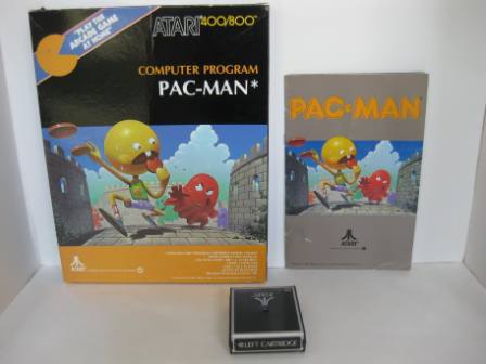 Pac-Man (Cartridge) (CIB) - Atari 400/800 Game